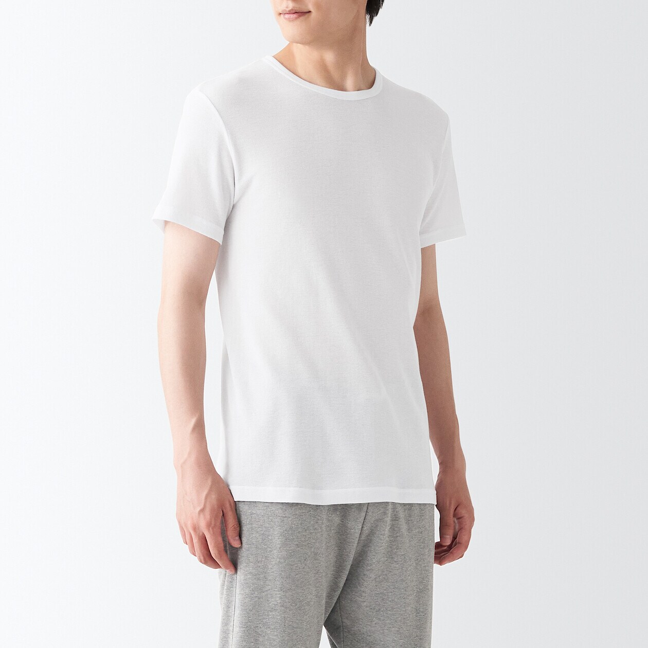 綿でさらっと ｔシャツ 紳士ｓ 白 綿でさらっとインナー 紳士 メンズ 通販 無印良品