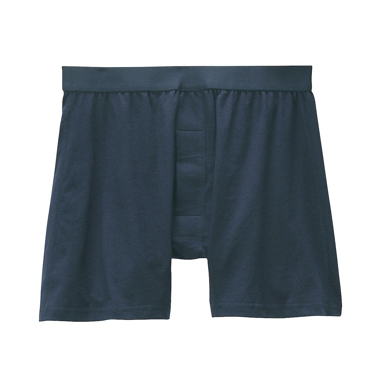 天竺編み前開きトランクス 紳士ｌ ダークネイビー 下着 トランクス ボクサーパンツ 紳士 メンズ 通販 無印良品