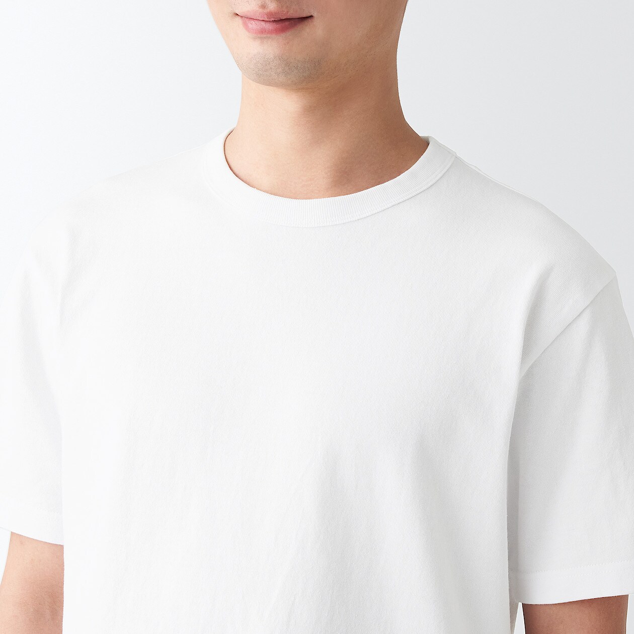 無印良品 太番手天竺編みtシャツ 紳士 M スモーキーブルー 良品計画 Sale開催