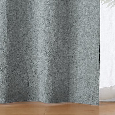 綿洗いざらし平織ノンプリーツカーテン | 無印良品