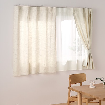 年末のプロモーション 美品 無印オーダーカーテン ベージュ カーテン Cronoslab Org