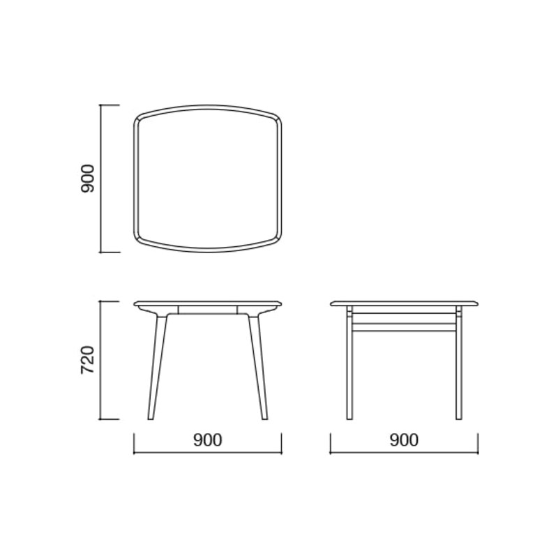 IDEE］IKI DINING TABLE 900 | 無印良品