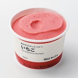 素材を生かしたソルベ　いちご