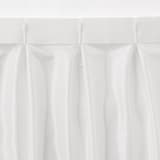 熱を通しにくく透けにくいレースプリーツカーテン／オフ白