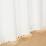 熱を通しにくく透けにくいレースノンプリーツカーテン／オフ白