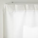 熱を通しにくく透けにくいレースノンプリーツカーテン／オフ白