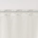 熱を通しにくく透けにくいレースノンプリーツカーテン／オフ白