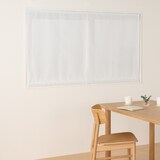 熱を通しにくく透けにくいレースプレーンシェード用生地／オフ白