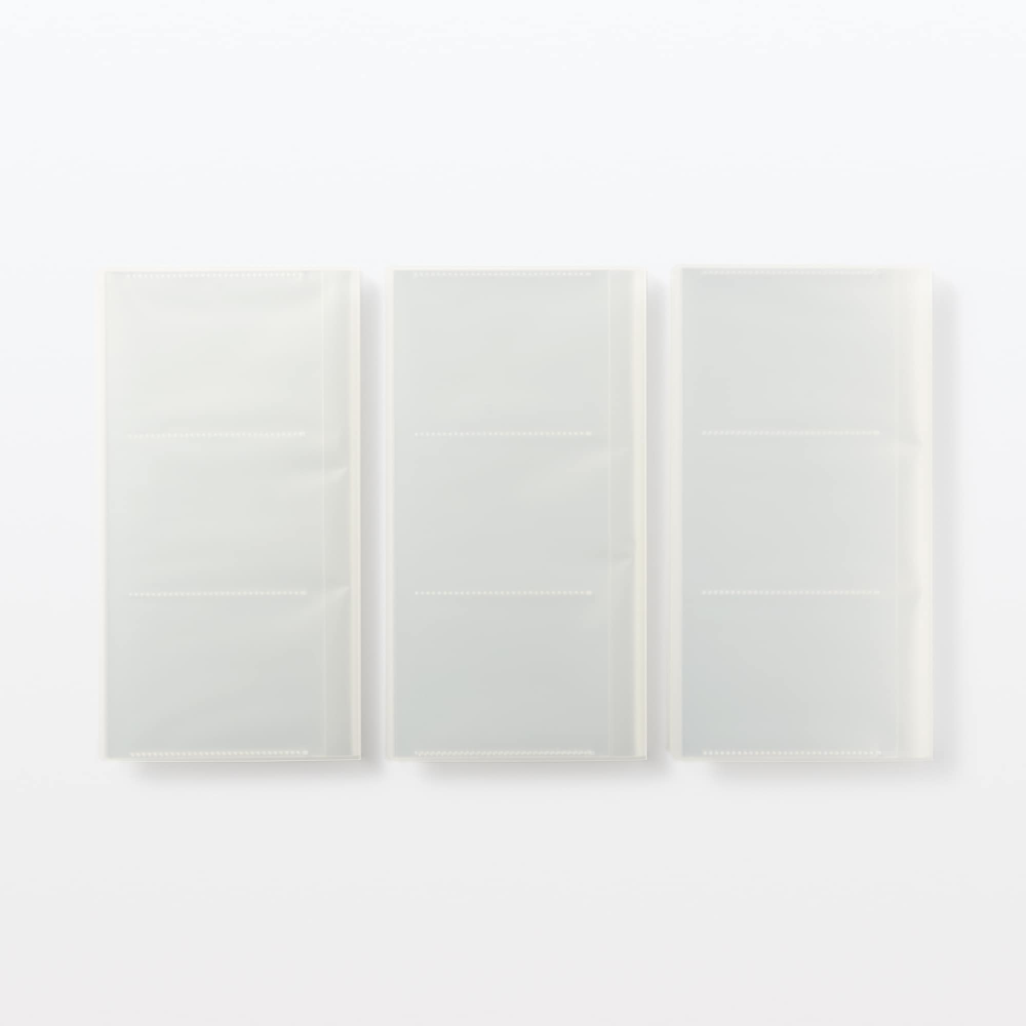 ポリプロピレン高透明フィルムアルバム　３段　３冊組