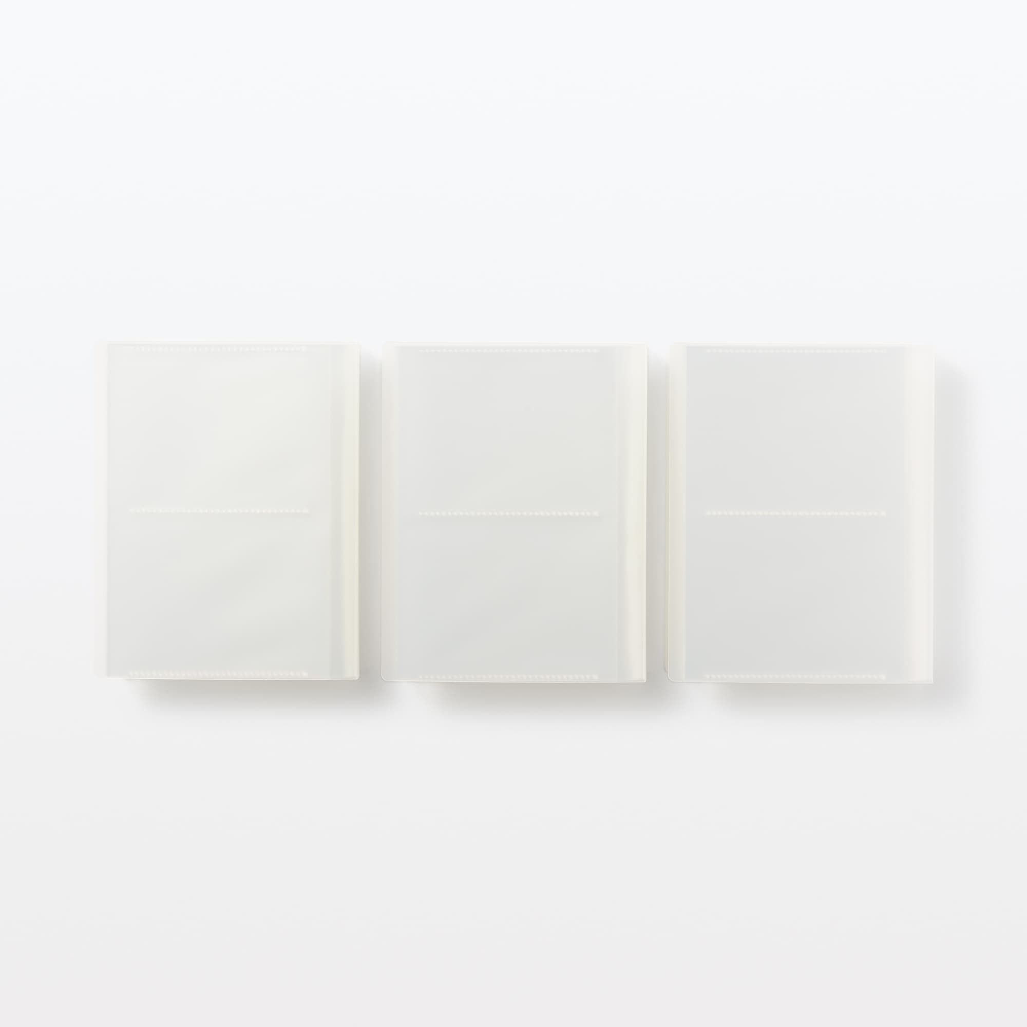 ポリプロピレン高透明フィルムアルバム　２段　３冊組