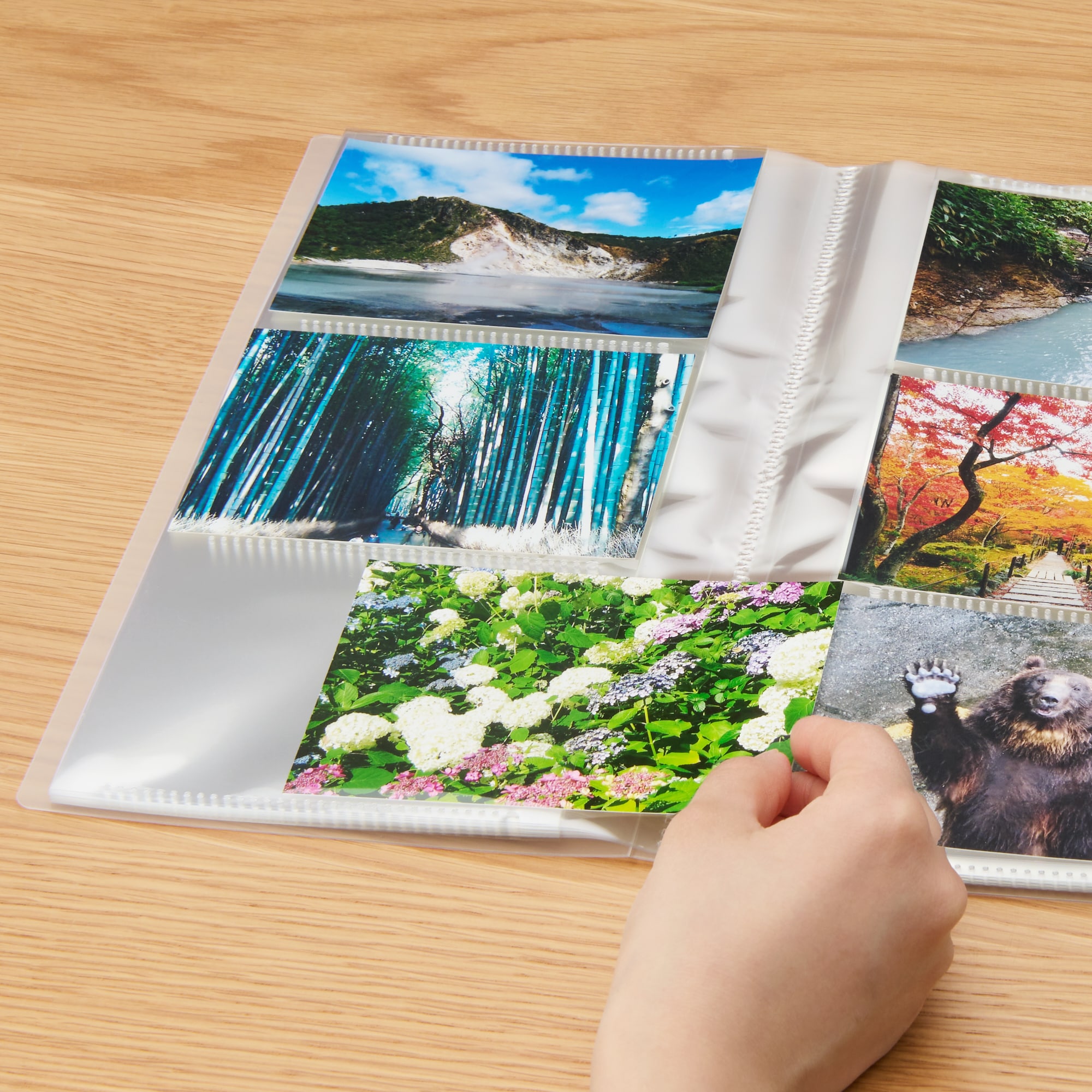 ポリプロピレン高透明フィルムアルバム　３段