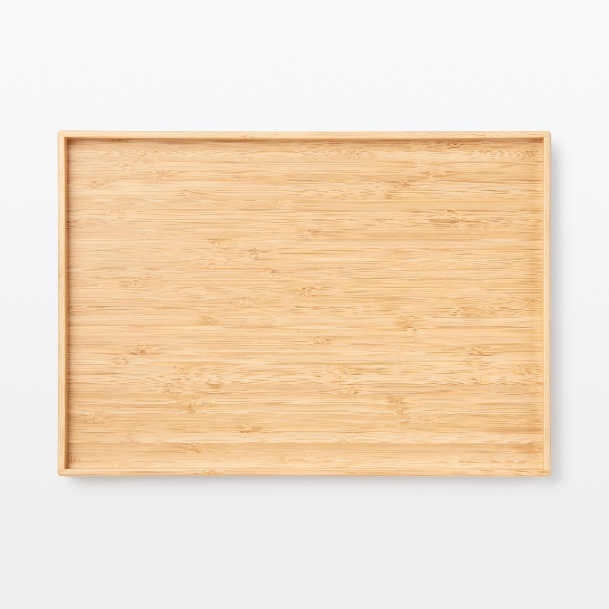 重なる竹材長方形ボックス　フタ