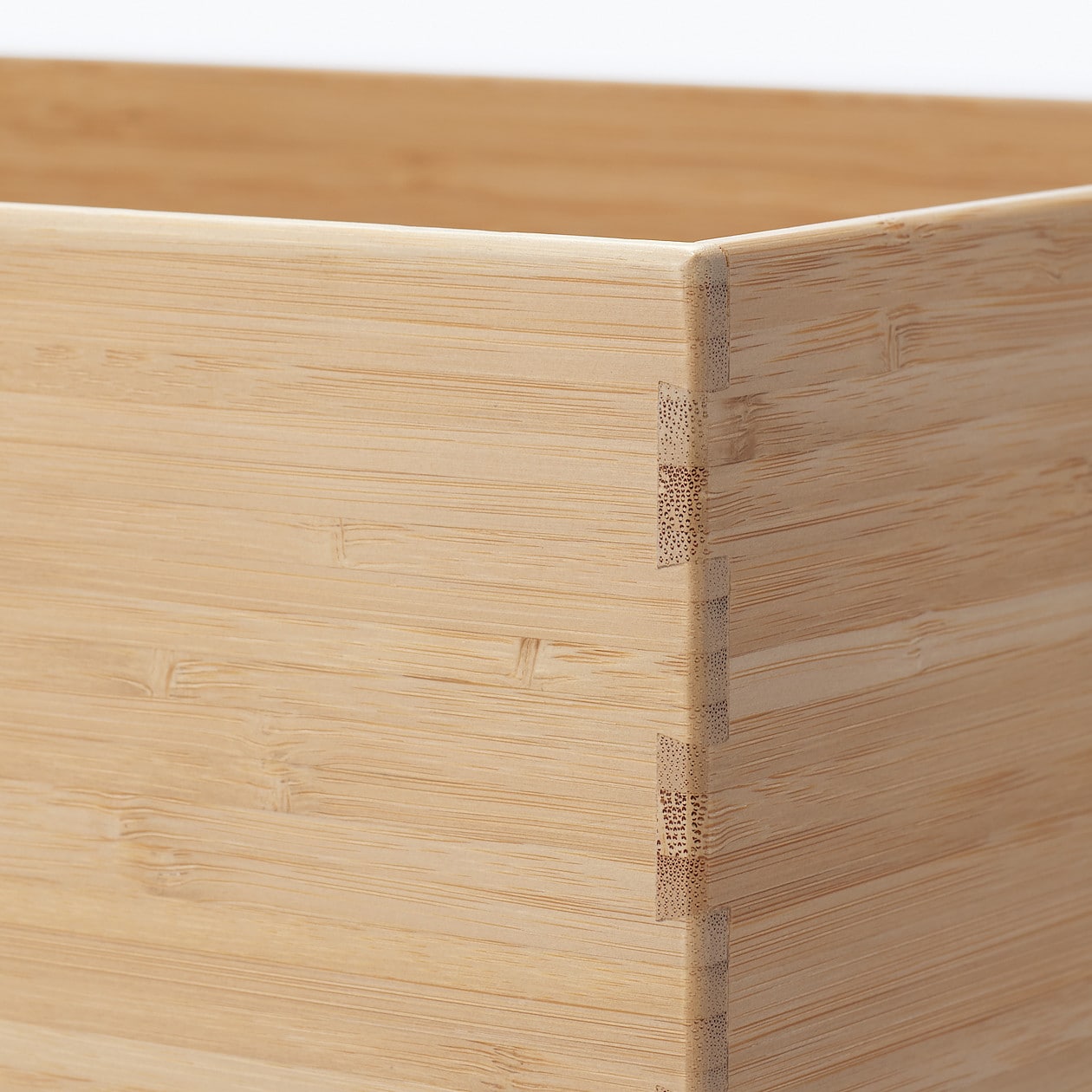 重なる竹材長方形ボックス　大