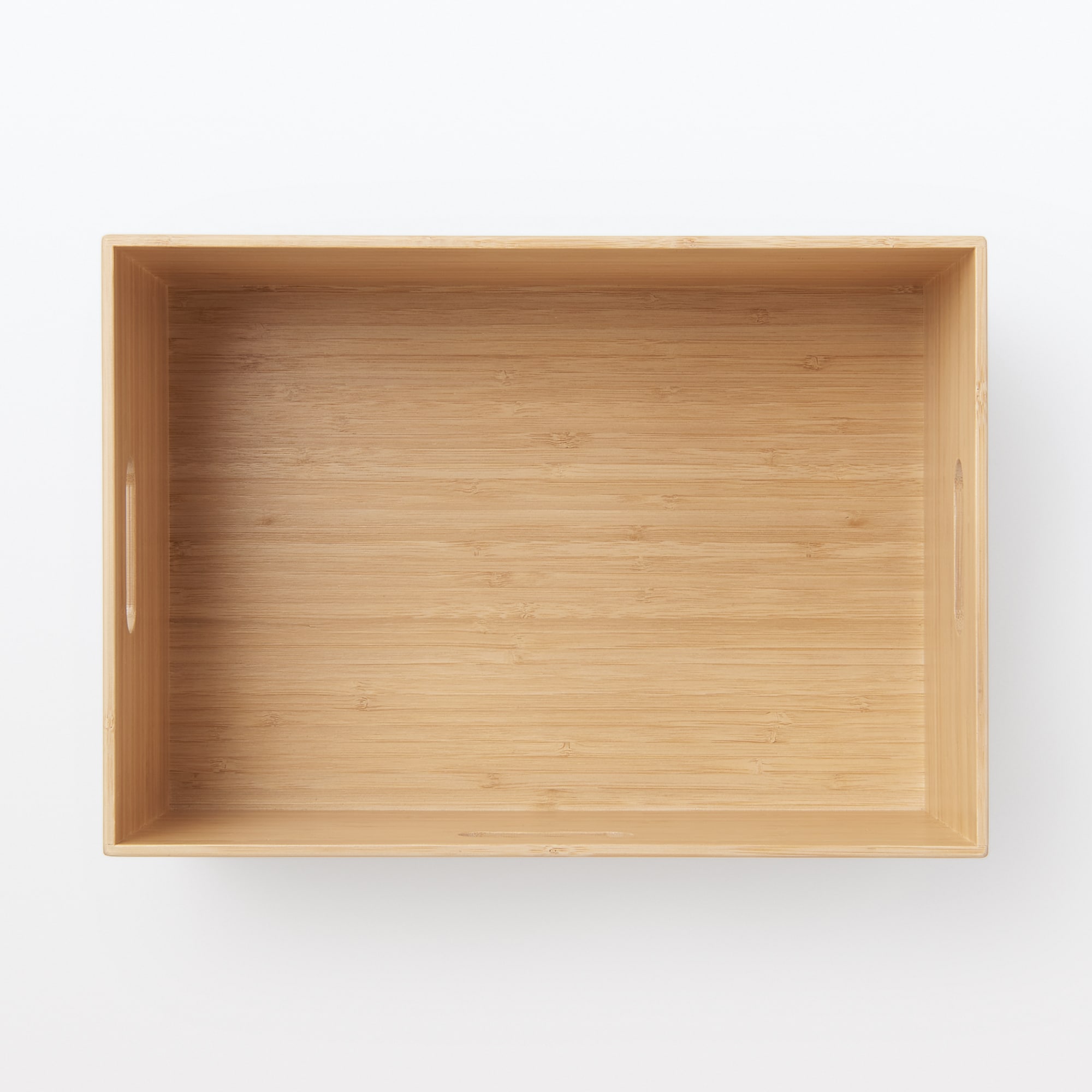 重なる竹材長方形ボックス　中