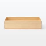 重なる竹材長方形ボックス　小