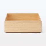 重なる竹材長方形ボックス　小