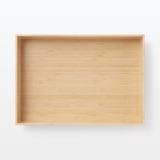 重なる竹材長方形ボックス　小