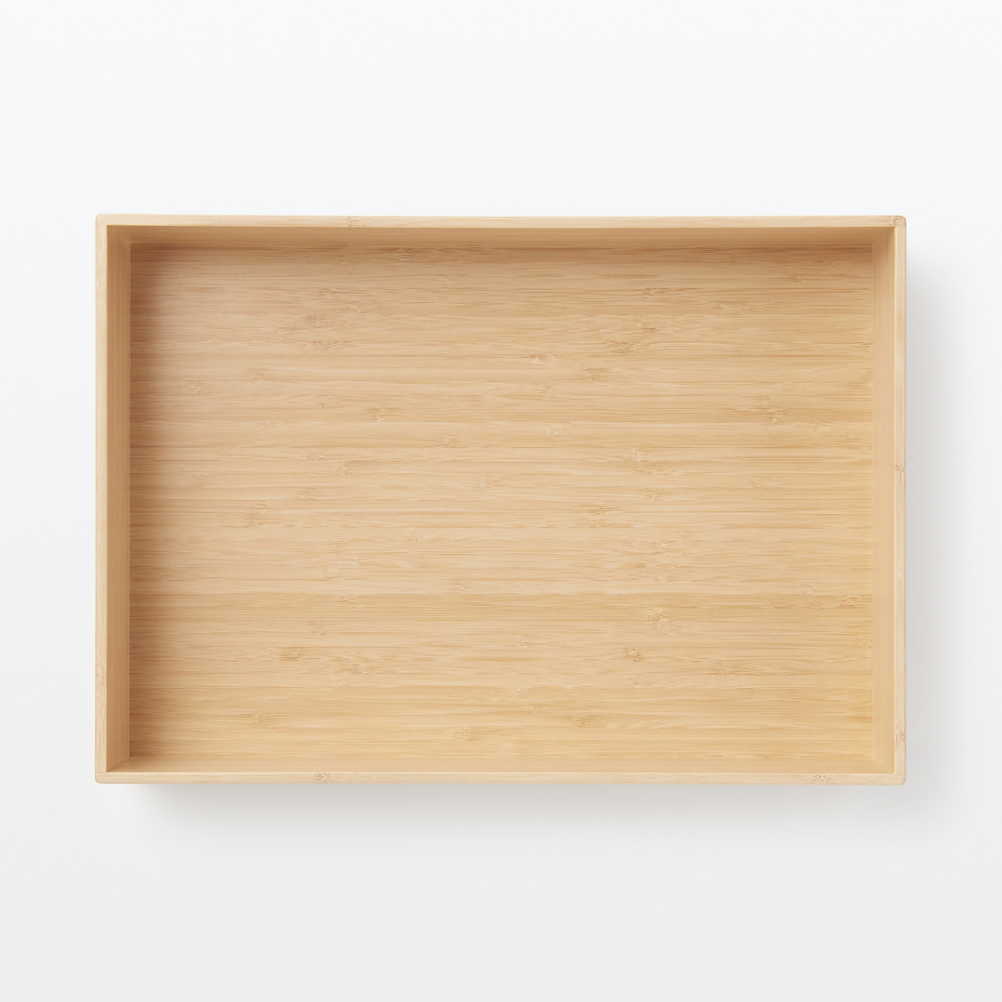 重なる竹材長方形ボックス　小