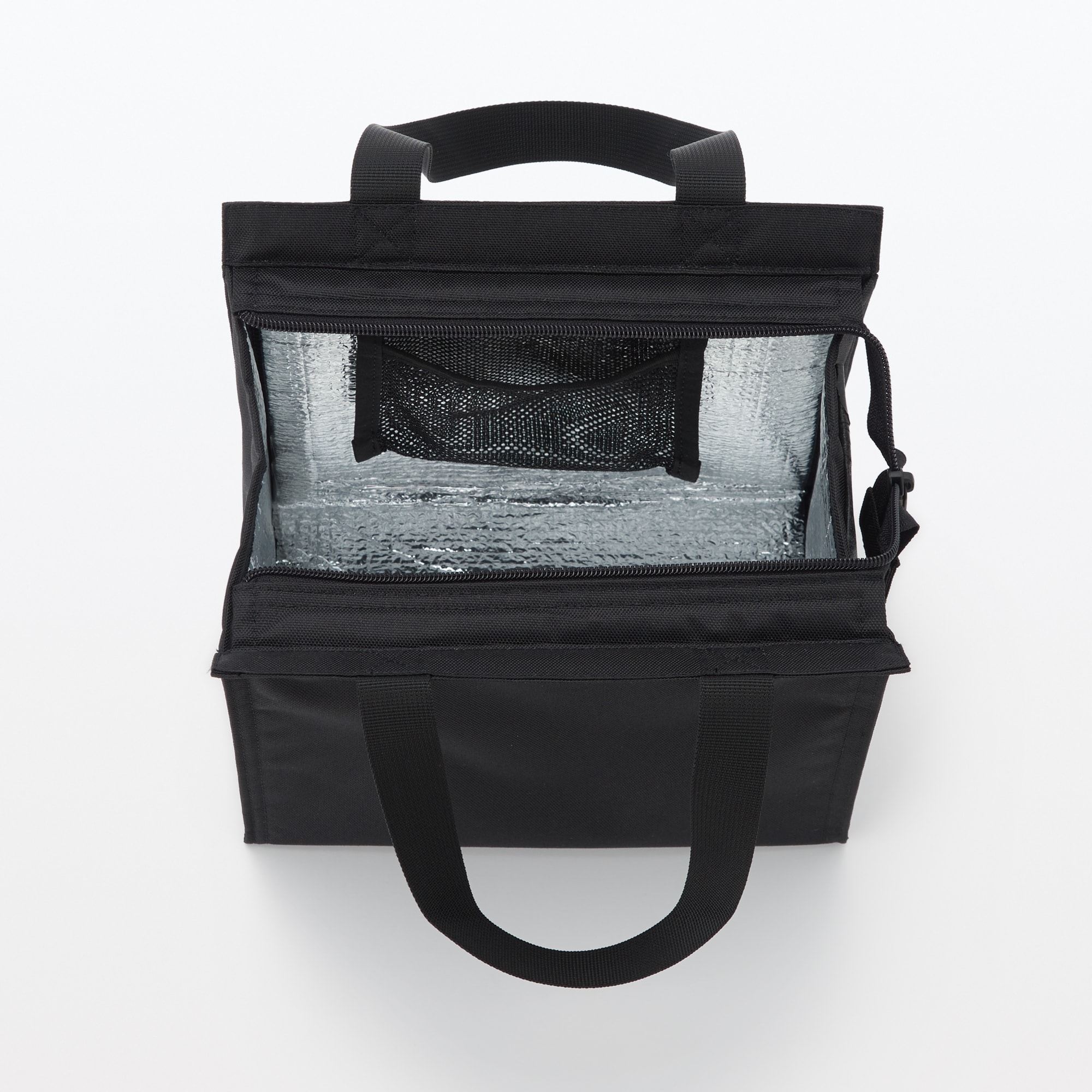 ポリエステル　買い物バッグ　小／保冷剤用ポケット付き