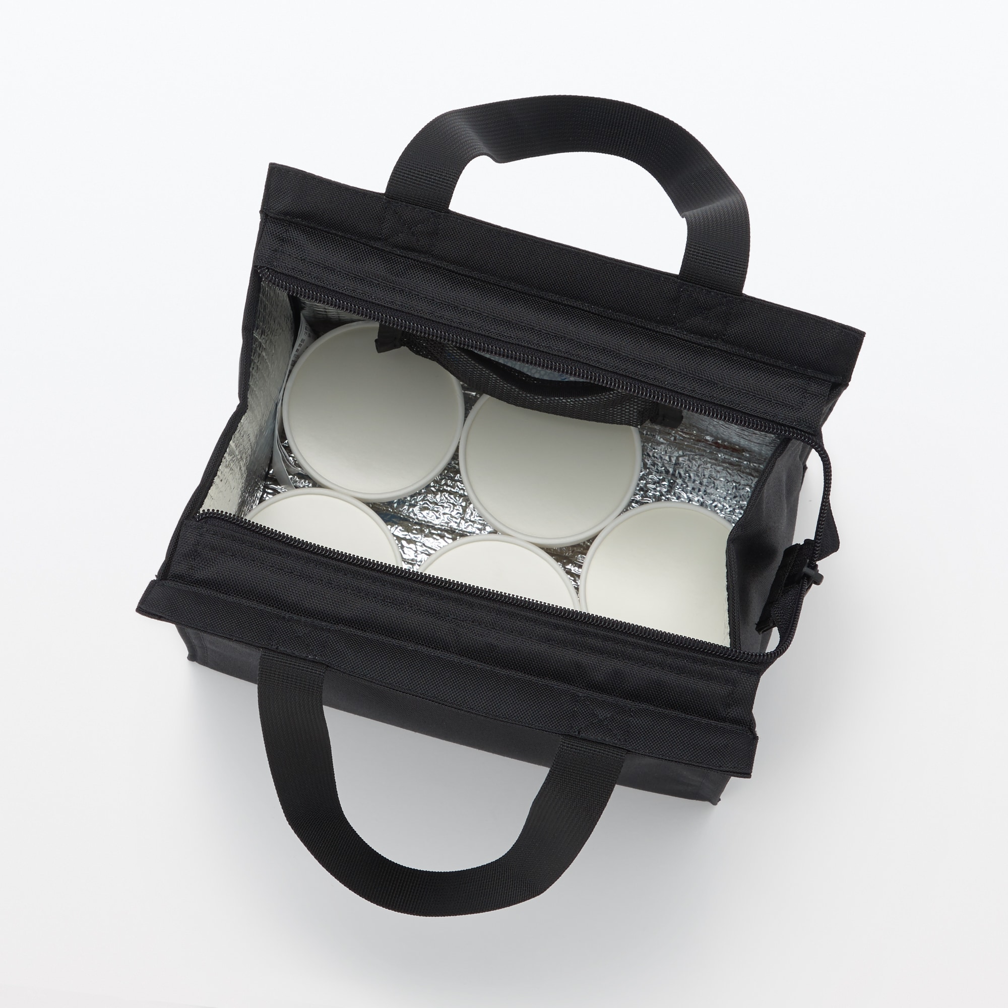 ポリエステル　買い物バッグ　小／保冷剤用ポケット付き