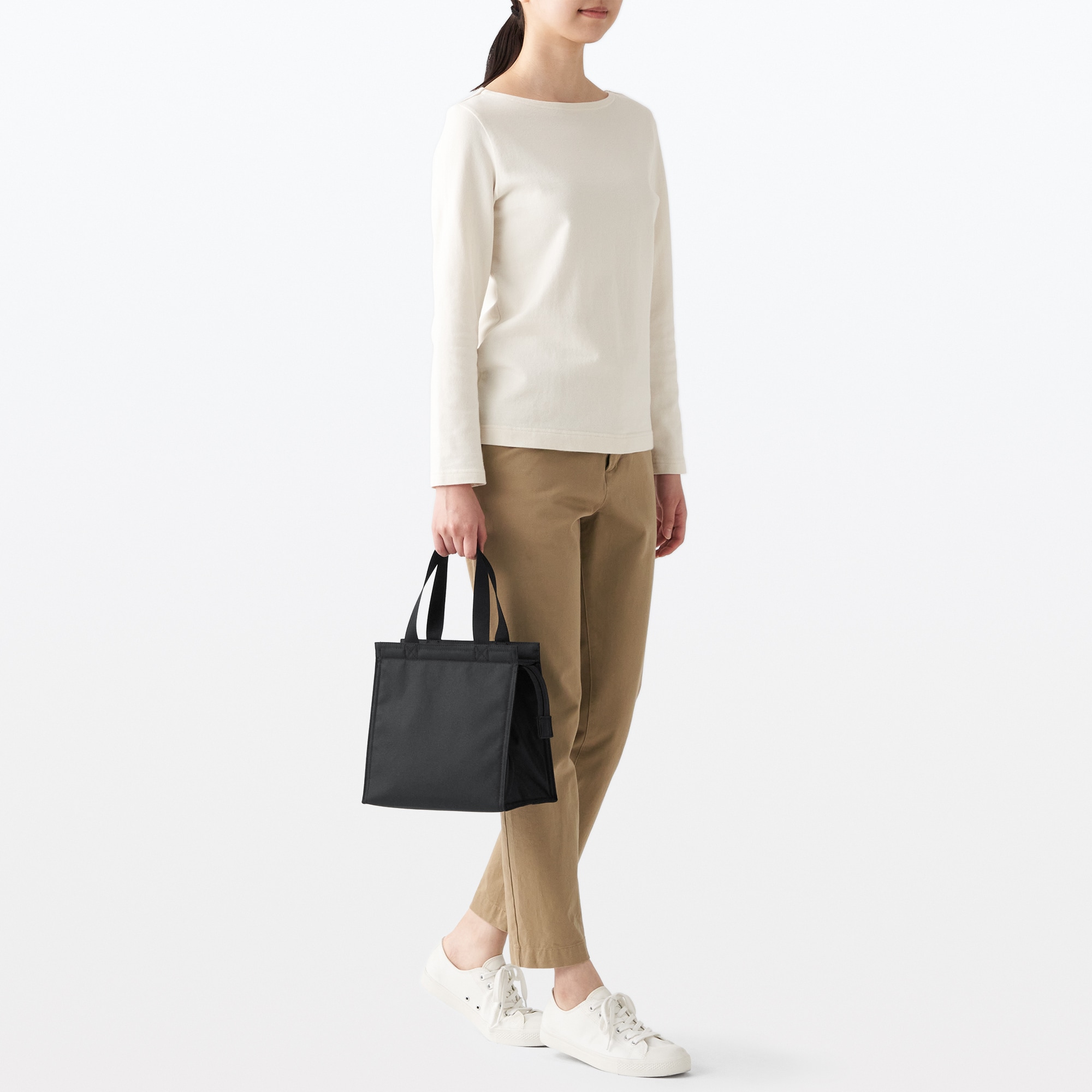 ポリエステル　買い物バッグ　小／保冷剤用ポケット付き