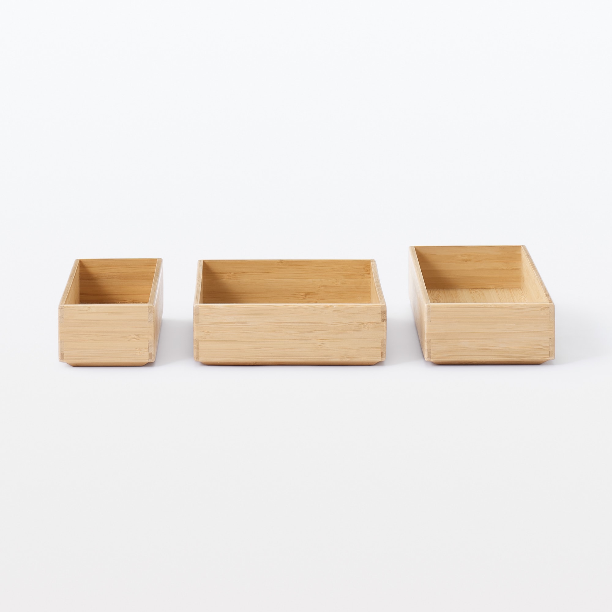 重なる竹材整理ボックス 小 | 無印良品