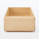 重なる竹材整理ボックス　大