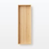 重なる竹材整理ボックス　大