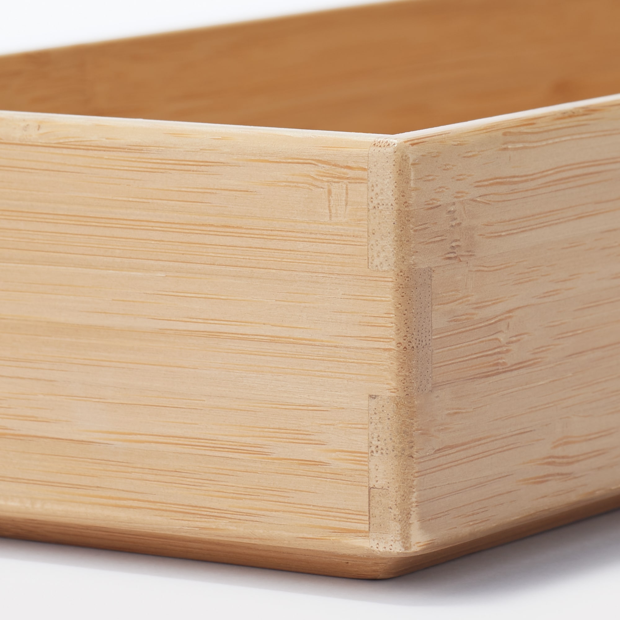 重なる竹材整理ボックス　大