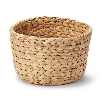 ウォーターヒヤシンス　ラウンド　バスケット　浅　約直径２５×高さ１６ｃｍ