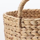 ウォーターヒヤシンス　持ち手付　ラウンド　バスケット　大