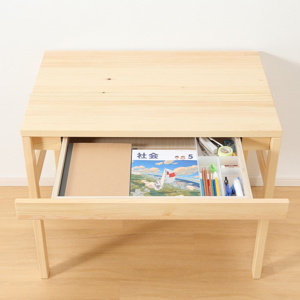 パイン材デスク幅８６ｃｍ