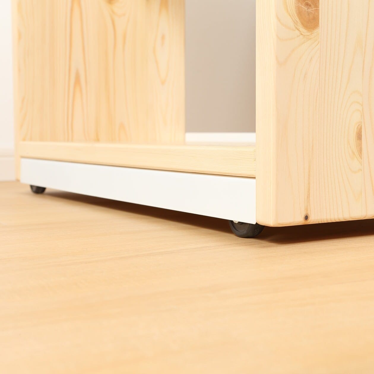 パイン材デスクワゴン