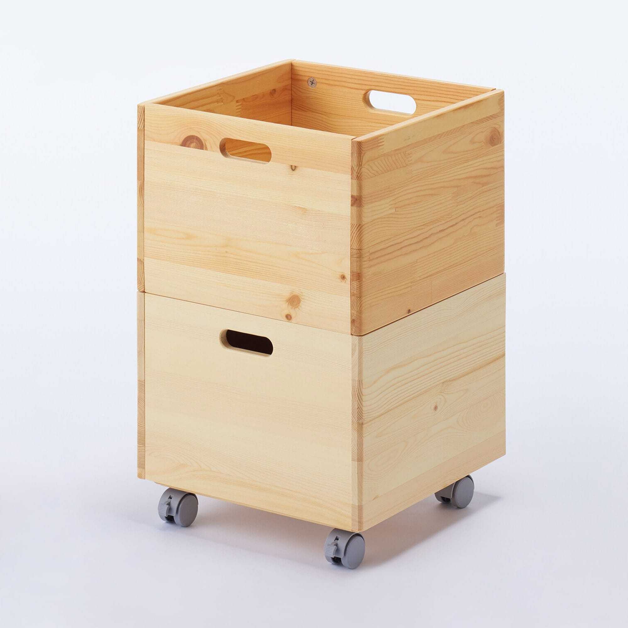 パイン材収納ＢＯＸキャスター付き