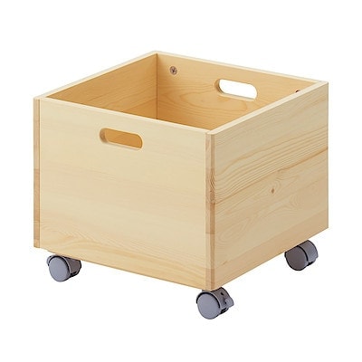 パイン材収納ＢＯＸキャスター付き
