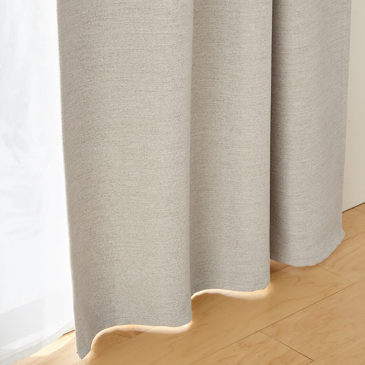 防炎・遮光性 二重織りノンプリーツカーテン | 無印良品