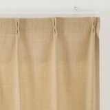 ポリエステルマット織プリーツカーテン／ライトブルー