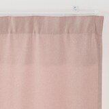 ポリエステルオックスノンプリーツカーテン／ピンク