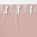 ポリエステルオックスノンプリーツカーテン／ピンク