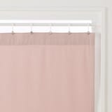 ポリエステルオックスノンプリーツカーテン／ピンク