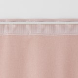 ポリエステルオックスノンプリーツカーテン／ピンク