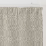 ポリエステルジャガード織波ノンプリーツカーテン／遮光裏地付／ベージュ