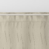 ポリエステルジャガード織波ノンプリーツカーテン／ベージュ