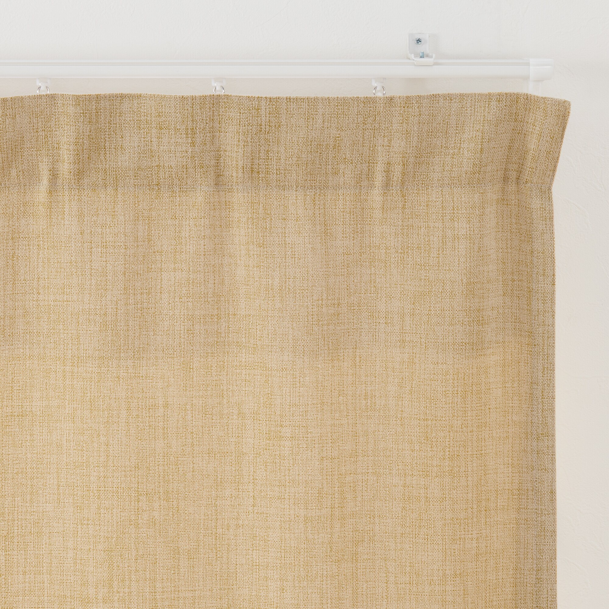 ポリエステルマット織ノンプリーツカーテン／ライトブルー