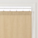 ポリエステルマット織ノンプリーツカーテン／ライトブルー