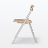 スチールパイプ折りたたみチェア板座