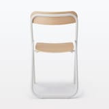 スチールパイプ折りたたみチェア板座