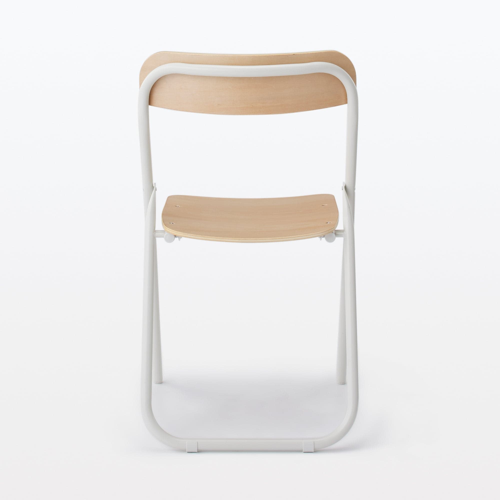 スチールパイプ折りたたみチェア板座