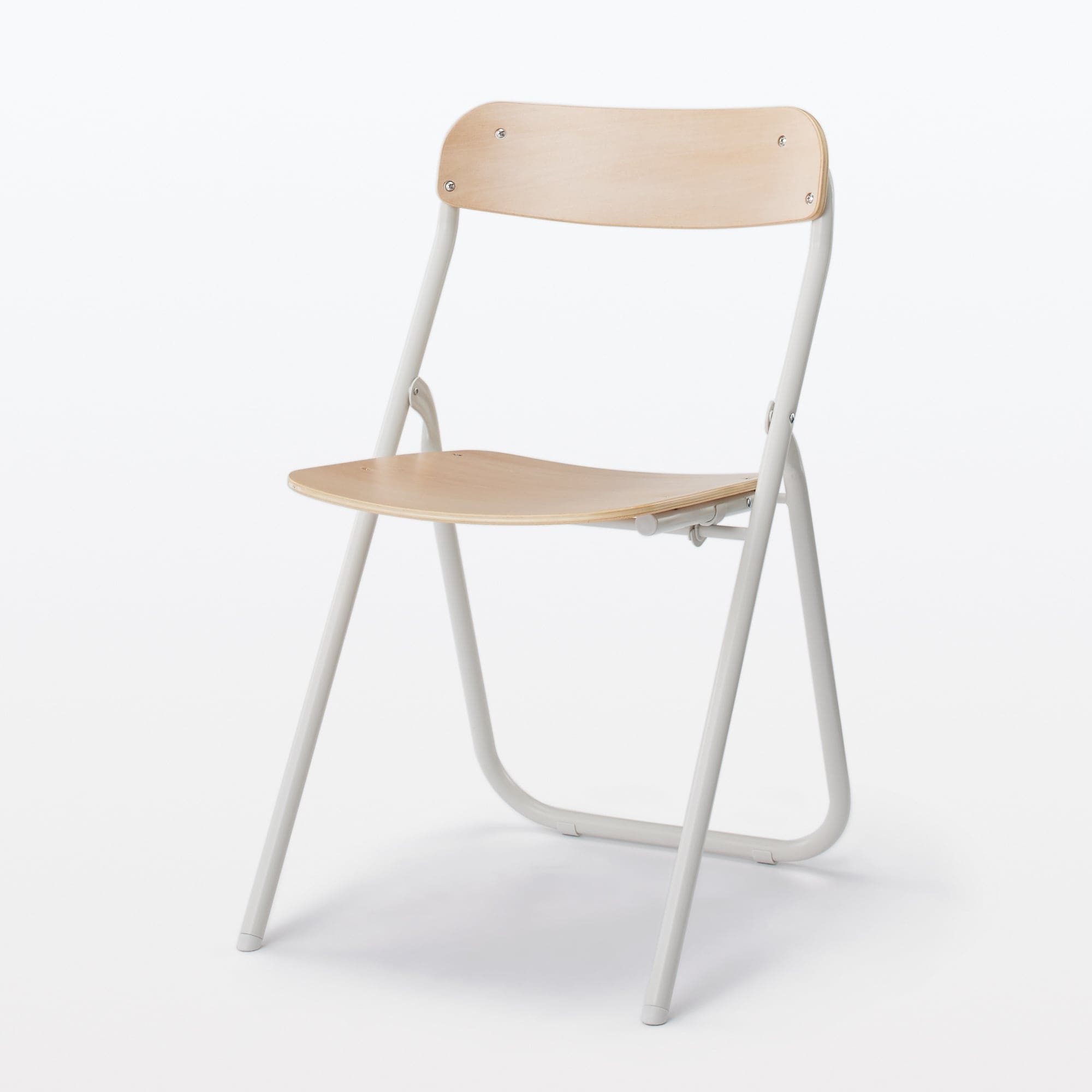 スチールパイプ折りたたみチェア板座