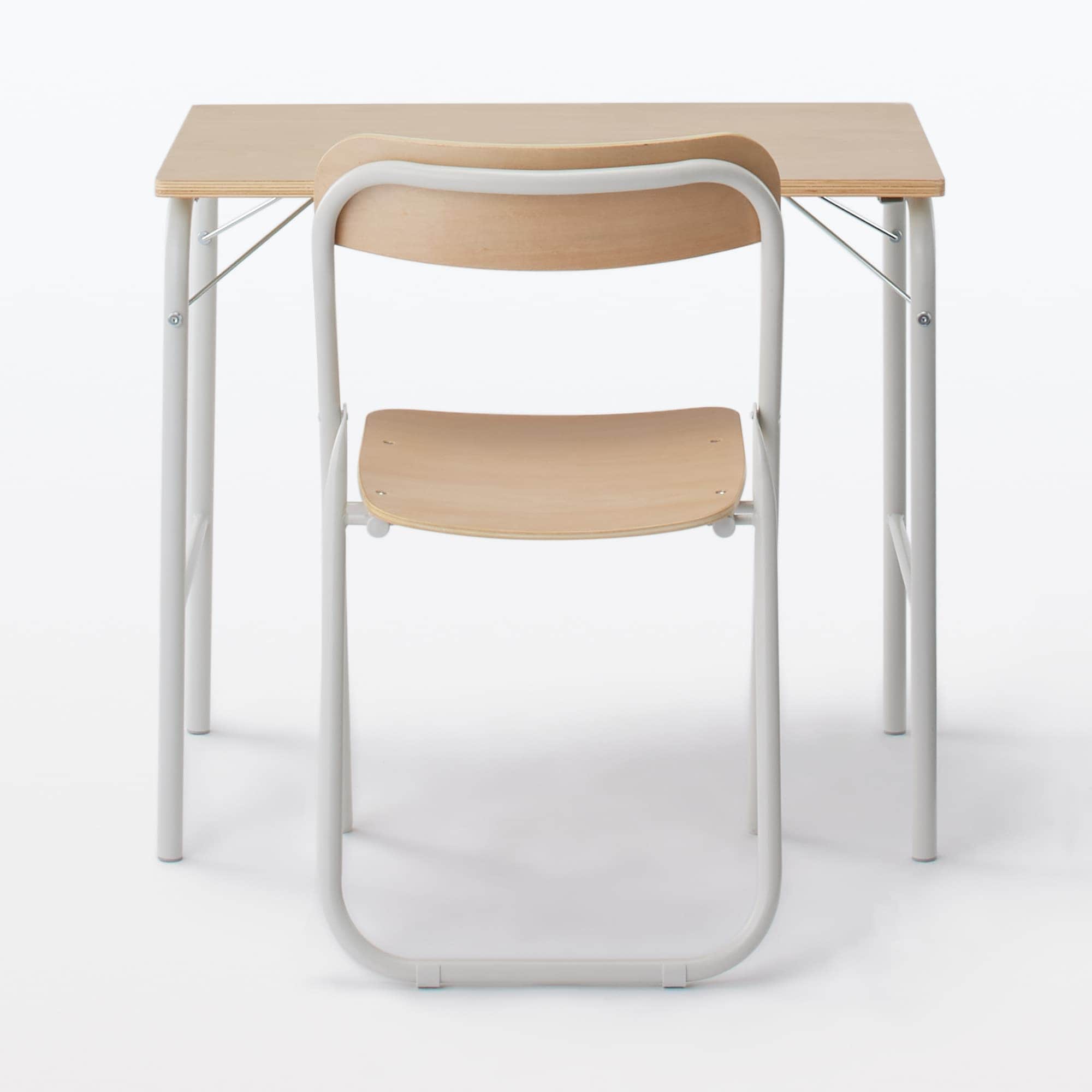 スチールパイプ折りたたみチェア板座